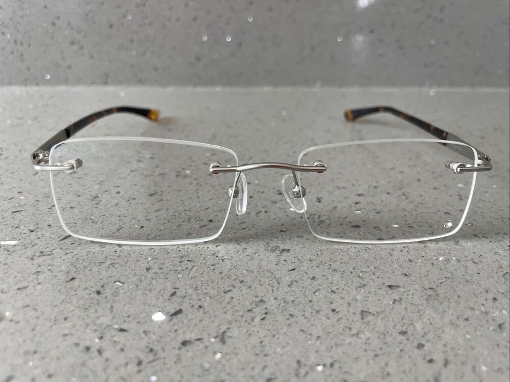 Eyebuydirect Orion Rimless C3 Eyeglasses Frames ONLY 52-18-135 Tortoise